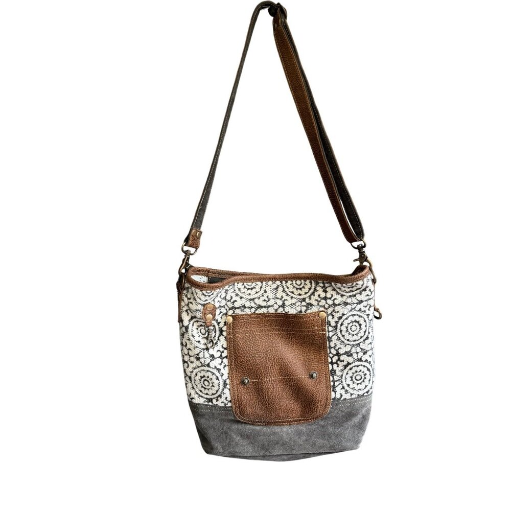 Myra Bag Pivot Print Women's Crossbody Bag Front Pocket Boho